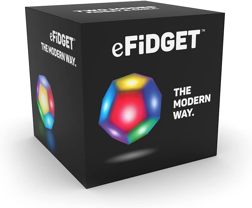 eFiDGET | Light-up Electronic Fidget Toy | Handheld Multi-Sensory Toy | Helps with ADHD, Autism and Stress Relief | Ages 3+